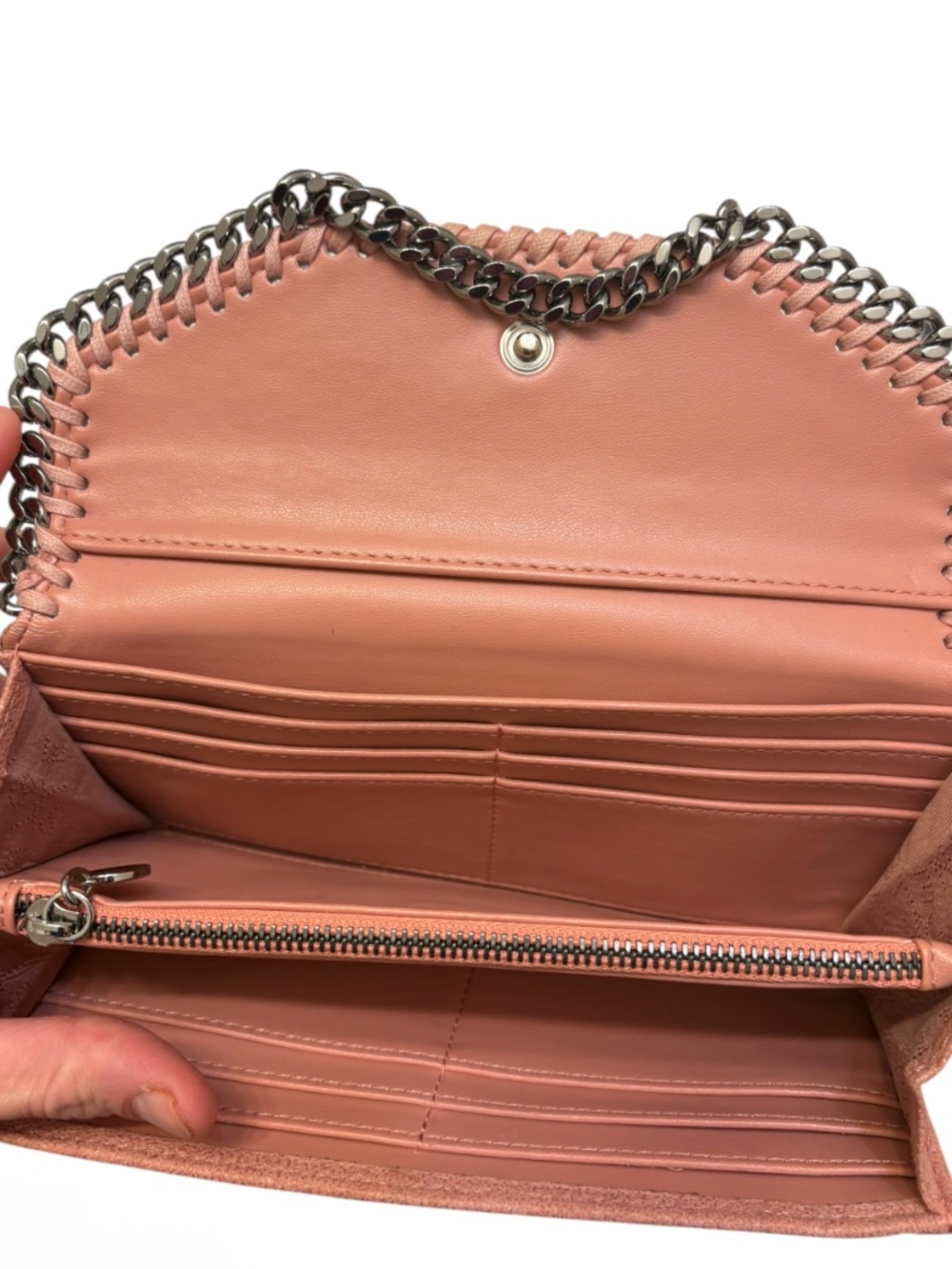 Stella McCartney pink fabella clutch wallet bag - Picture 7 of 10